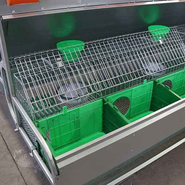 Kaninchen-Käfig des Brüter-240 * 200 * 150cm, steifer Draht-Kaninchen-Käfig mit Behälter