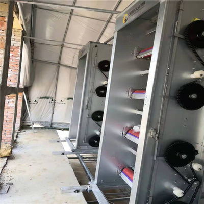 Reihen-Schicht-Hühnerkäfig Eletro der Geflügelzucht-3 galvanisierte