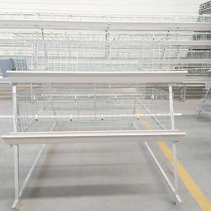 0.75kw galvanisierte Draht-Hühnerkäfige, automatische Schicht-Geflügelzucht-Ausrüstung