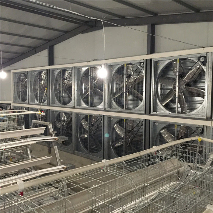Energiesparendes Geflügelfarm-Klimaregelungs-System für abkühlende Silberweiß-Farbe