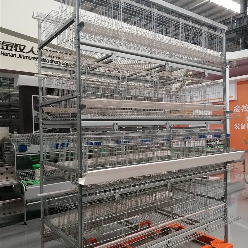 Schicht-Geflügelfarm-Ausrüstungen U formen Reihen-Batterie-Hühnerkäfig-System des Spant-3 für das Legen von Ei-Bauernhöfen